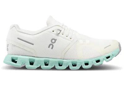 Pre-owned On Men's  Running Cloud 5 Sneakers In Undyed/white/creek