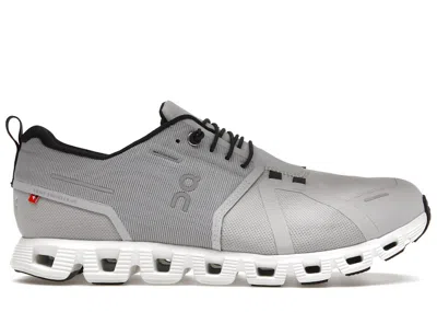 Pre-owned On Men's  Running Cloud 5 Waterproof Grey Sneakers In Glacier/white