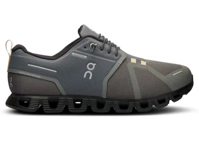 Pre-owned On Men's  Running Cloud 5 Waterproof Sneakers In Asphalt/magnet In Gray