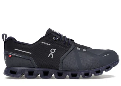 Pre-owned On Men's  Running Cloud 5 Waterproof Sneakers In Navy Blue/ink
