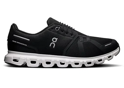 Pre-owned On Men's  Running Cloud 6 Sneakers In White/black