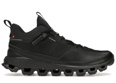 Pre-owned On Men's  Running Cloud Hi Waterproof Sneakers In Black