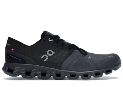 Pre-owned On Men's  Running Cloud X 3 Sneakers In Eclipse/magnet In Black