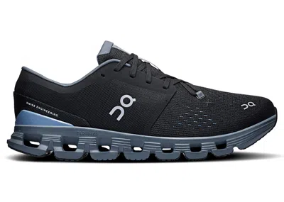 Pre-owned On Men's  Running Cloud X 4 Sneakers In Black Chambray In Blue