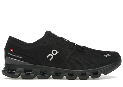 Pre-owned On Men's  Running Cloud X 4 Sneakers In Black/eclipse