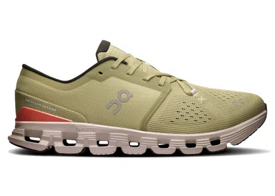 Pre-owned On Men's  Running Cloud X 4 Sneakers In Caper/salm