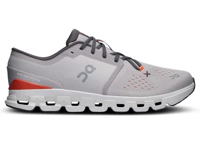 Pre-owned On Men's  Running Cloud X 4 Sneakers In Silver/flame
