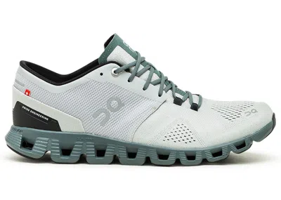 Pre-owned On Men's  Running Cloud X Grey Sneakers In Glacier/olive In Multi
