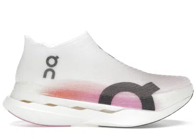 Pre-owned On Men's  Running Cloudboom Strike Lg Sleeve Sneakers In White/raspberry