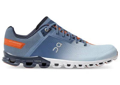 Pre-owned On Men's  Running Cloudflow 3.0 Blue Orange Sneakers In Lake/flare