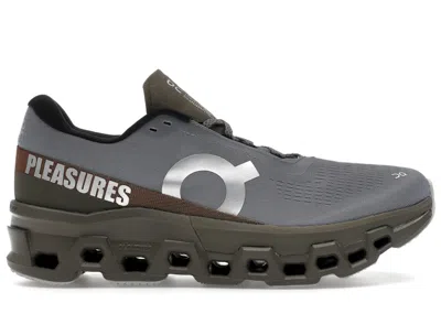Pre-owned On Men's  Running Cloudmster 2 Plstl Pleasures Sneakers In Mist/olive In Multi