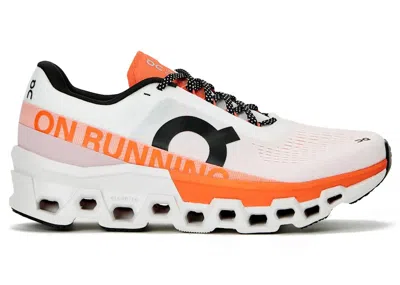 Pre-owned On Men's  Running Cloudmster 2 Sneakers In White/flame