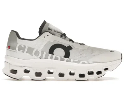 Pre-owned On Men's  Running Cloudmster Sneakers In All White/black