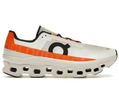 Pre-owned On Men's  Running Cloudmster Sneakers In Undyed White/flame In Multi
