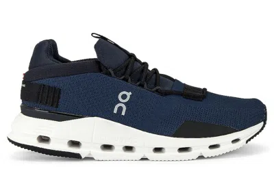 Pre-owned On Men's  Running Cloudnova Sneakers In Navy Blue/white In Multi