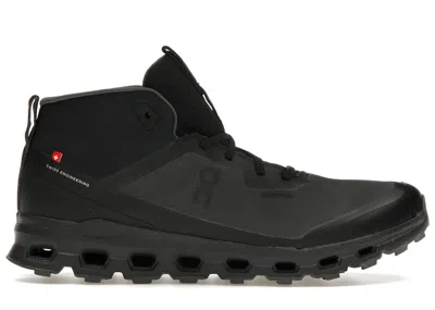 Pre-owned On Men's  Running Cloudroam Waterproof Sneakers In Black/eclipse