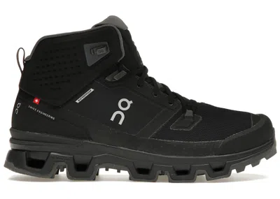 Pre-owned On Men's  Running Cloudrock 2 Waterproof Sneakers In Black/eclipse