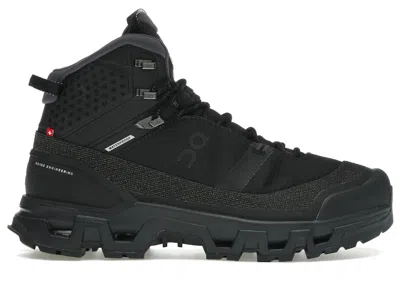 Pre-owned On Men's  Running Cloudrock Trek Waterproof Sneakers In Black