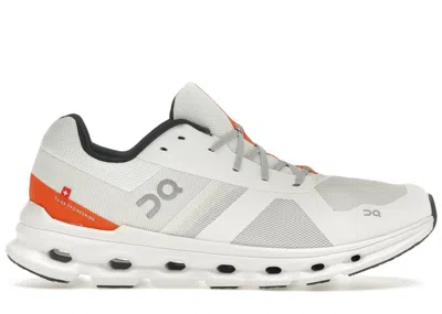 Pre-owned On Men's  Running Cloudrunner Sneakers In Undyed White/flame