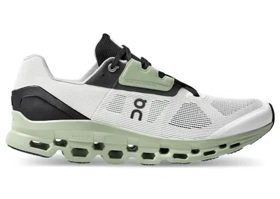 Pre-owned On Men's  Running Cloudstratus Sage Sneakers In White/black In Multi
