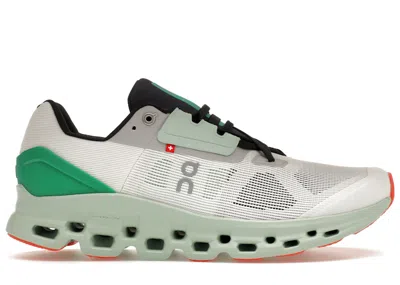 Pre-owned On Men's  Running Cloudstratus Sneakers In Undyed White/creek
