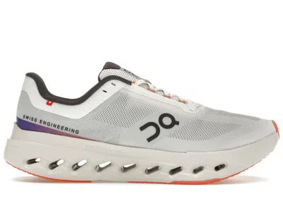 Pre-owned On Men's  Running Cloudsurfer Next Sneakers In White/flame