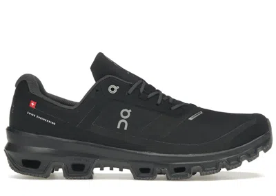 Pre-owned On Men's  Running Cloudventure Waterproof Sneakers In Black