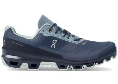Pre-owned On Men's  Running Cloudventure Waterproof Sneakers In Denim/midnight In Blue