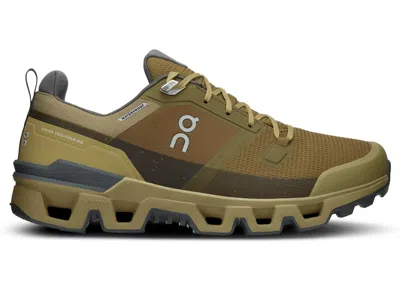 Pre-owned On Men's  Running Cloudwander Waterproof Sneakers In Hunter/safari In Green
