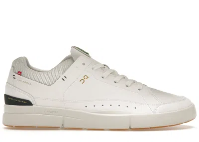 Pre-owned On Men's  The Roger Centre Court Sneakers In White/sage In Multi