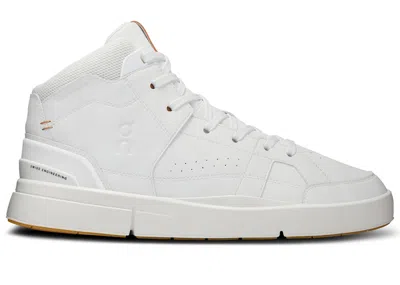 Pre-owned On Men's  The Roger Clubhouse Mid Sneakers In White/sandste
