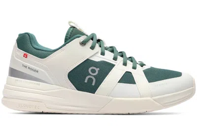 Pre-owned On Men's  The Roger Clubhouse Pro Oyster Tennis Club Sneakers In Ivory/evergreen