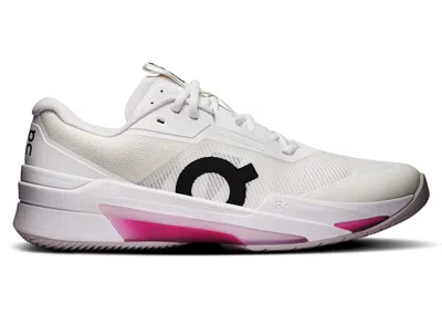 Pre-owned On Men's  The Roger Pro Fire Sneakers In White/pink In Multi