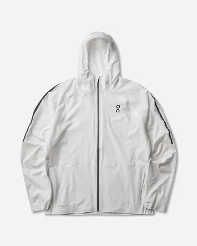 On Men S Performance Jacket Waterproof Frost In White