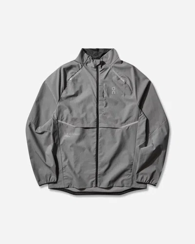 On Men S Weather Jacket Lumos Eclipse In Gray
