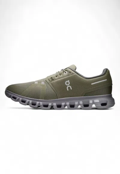 On Military Green Cloud 6 Sneakers
