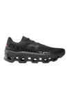 On Cloudmster Void Rubber-trimmed Mesh Running Sneakers In Black