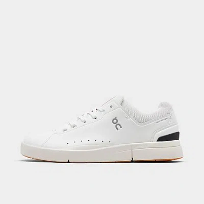 On Men's The Roger Advantage Casual Shoes In White/spice
