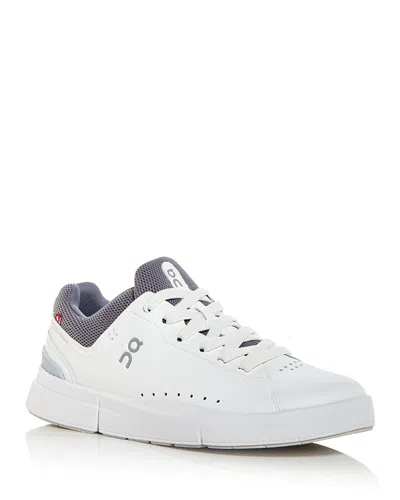 On Men's The Roger Advantage Low Top Sneakers In White/fossil In White Fossil