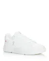 On Mens White White White The Roger Advantage Faux-leather Low-top Trainers In Multi