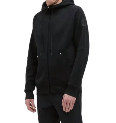 On Men's Zipped Hoodie In Black