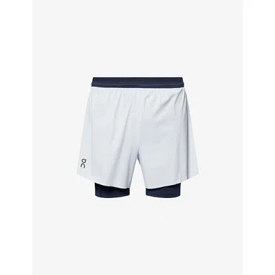 On Mens  5'' Performance 2/1 Mesh Stretch-woven Shorts