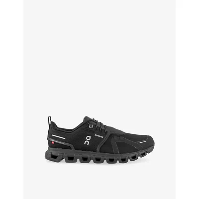 On Mens Black Black Cloud 6 Waterproof Mesh Low-top Trainers