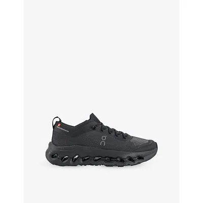 ON MENS BLACK BLACK CLOUDTILT MOON WOVEN TRAINERS EUR 45.5 / 11.5 UK