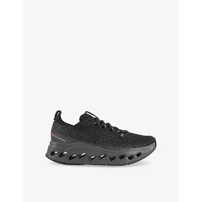 On Mens Black Cloudsurfer Max Woven Low-top Trainers Eur 41 / 7 Uk