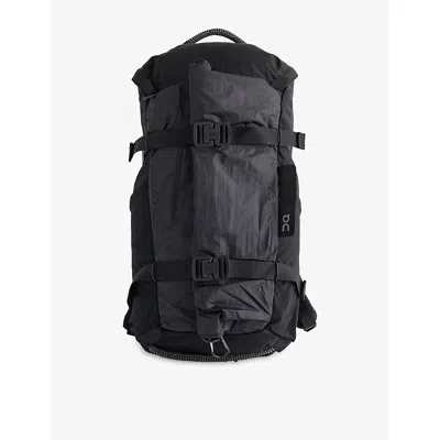 On Mens -running Speed Pack Elite 24l Woven Backpack In Black