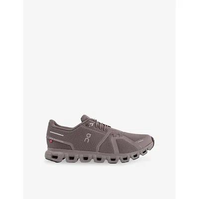 On Mens Cloud 6 Mesh Low-top Trainers Ash Cinder In Gray