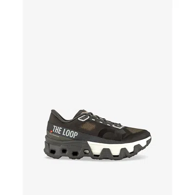 On Mens Espresso Elk Cloudmster Hyper Pls-tl Mesh And Woven Low-top Trainers