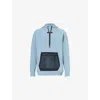 On Mens  Relaxed-fit Mesh-pocket Stretch-jersey Hoody