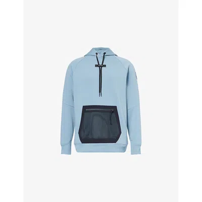 On Mens  Relaxed-fit Mesh-pocket Stretch-jersey Hoody
